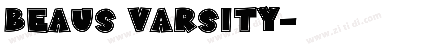 Beaus Varsity字体转换